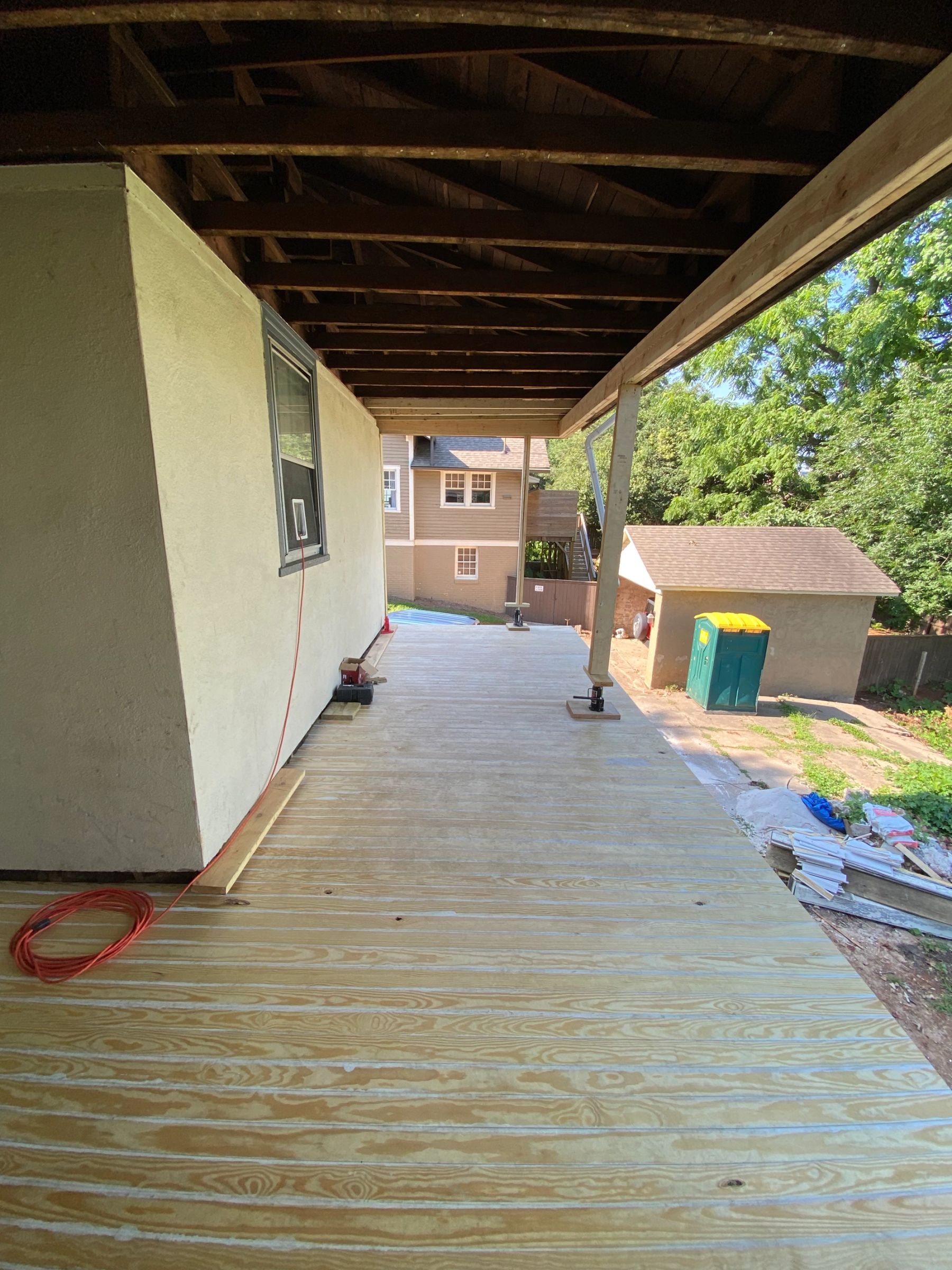 Porch 3 1/4" floor board install