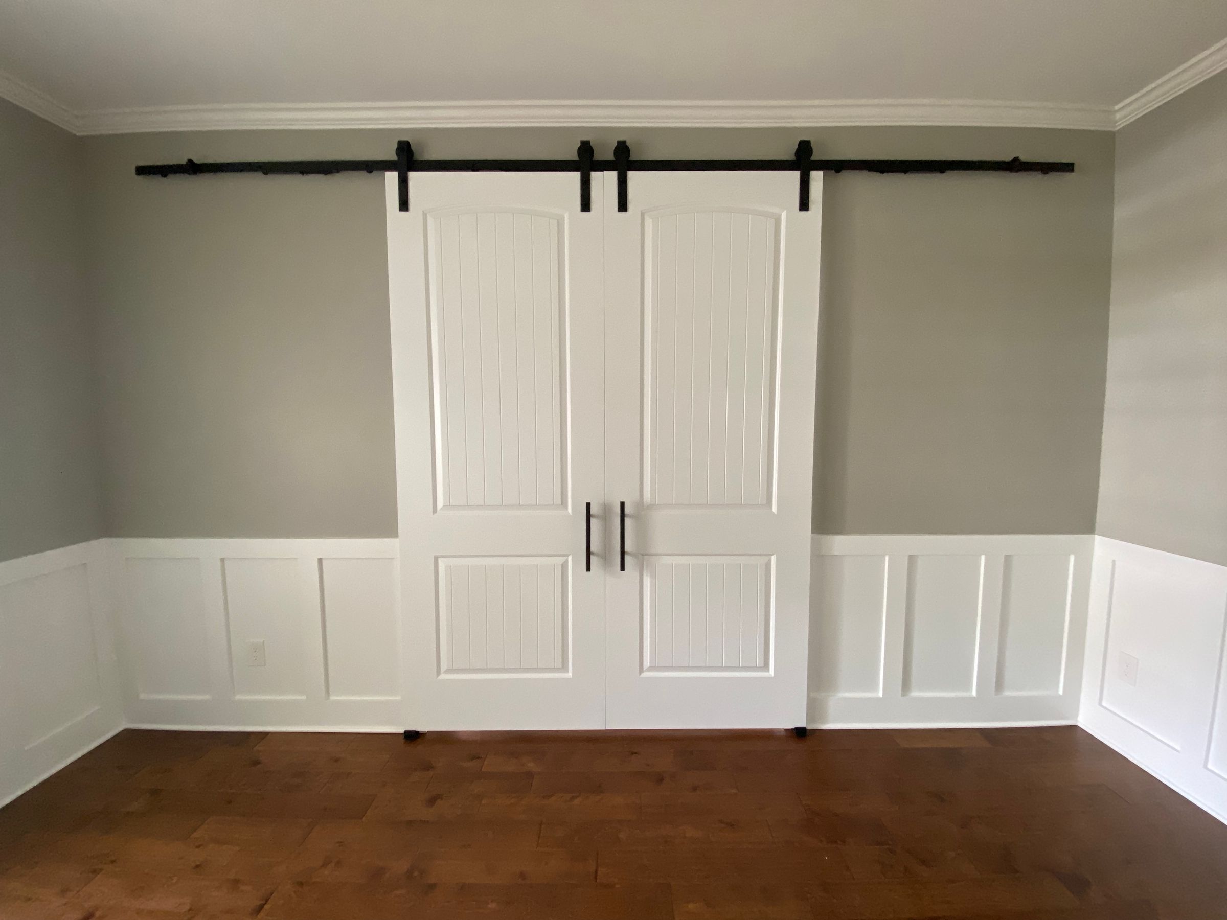 Double hung barn door