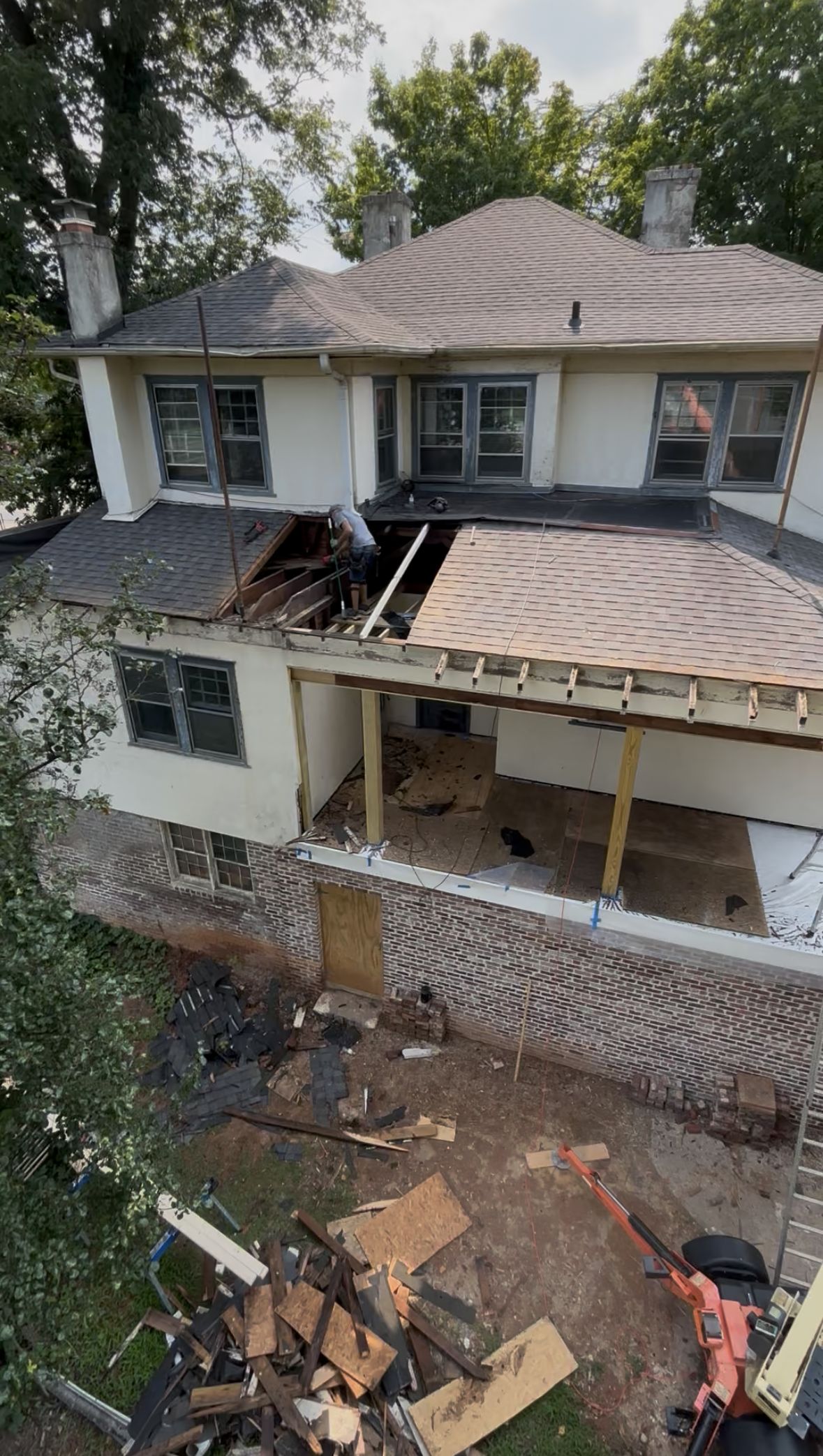 Roof framing repair